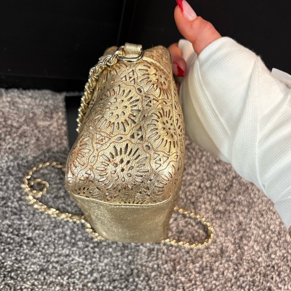 kate spade Gold Laser-Cut Crossbody Bag - Picture 10 of 12